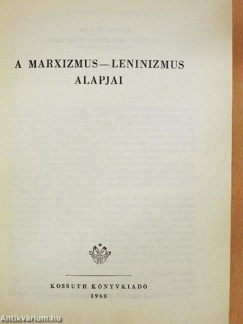 A marxizmus-leninizmus alapjai