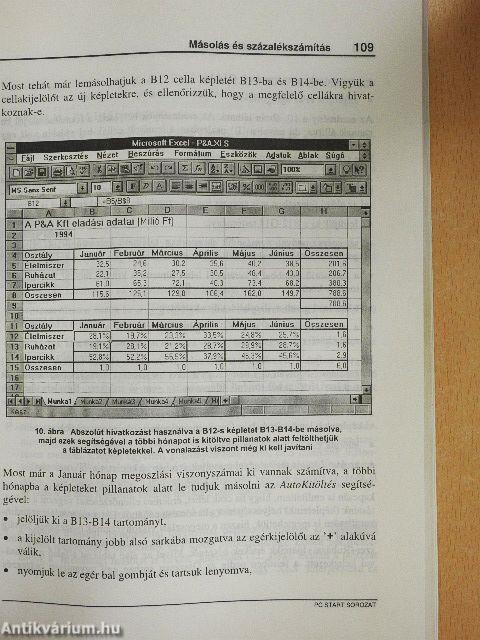 Táblázatkezelés. Excel, Lotus, Works /Win '95/