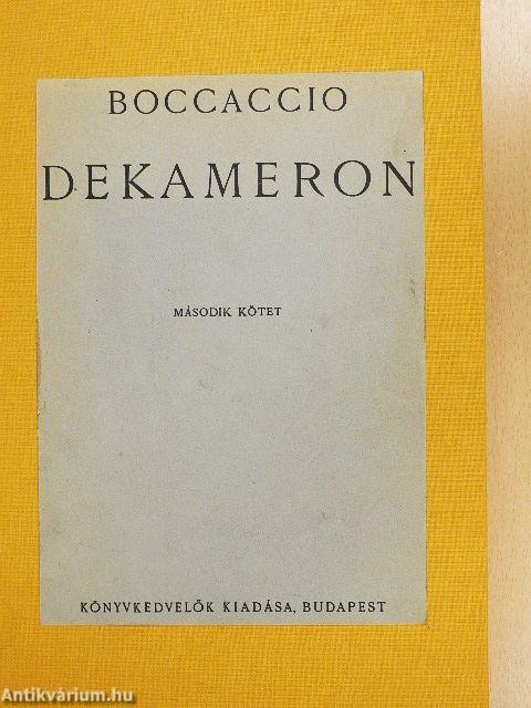 Dekameron I-III.