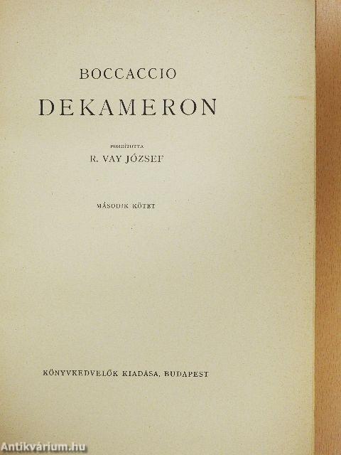 Dekameron I-III.