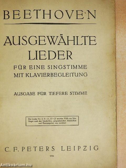 Ausgewählte Lieder