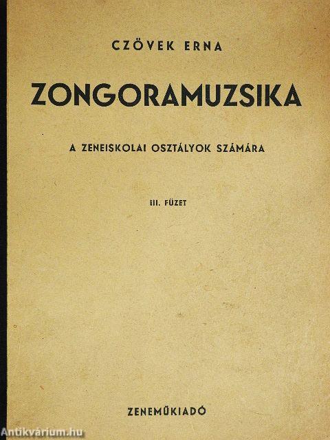 Zongoramuzsika III.
