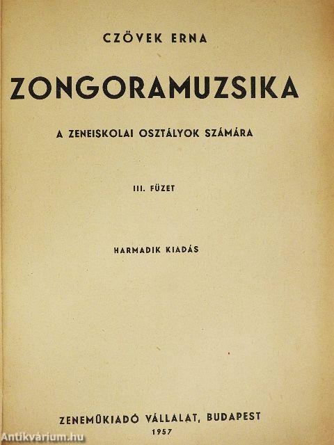 Zongoramuzsika III.