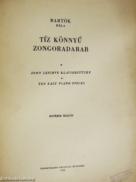 Tíz könnyű zongoradarab