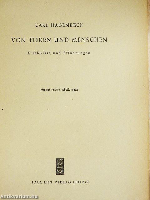 Von Tieren und Menschen