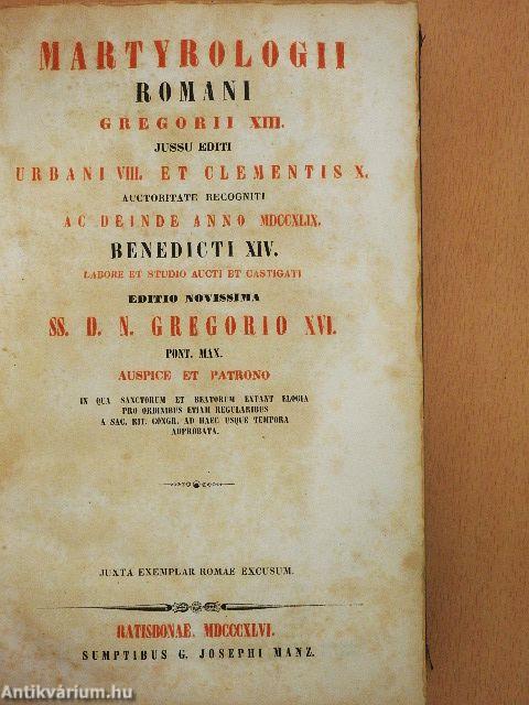 Martyrologii Romani Gregorii XIII.