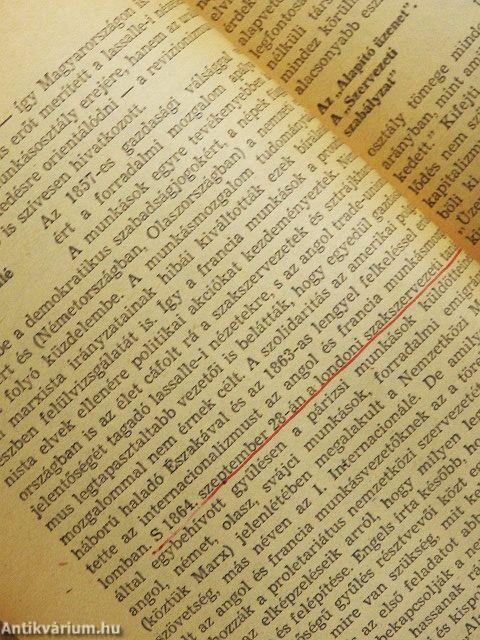 A magyar és a nemzetközi munkásmozgalom története 1848-1945