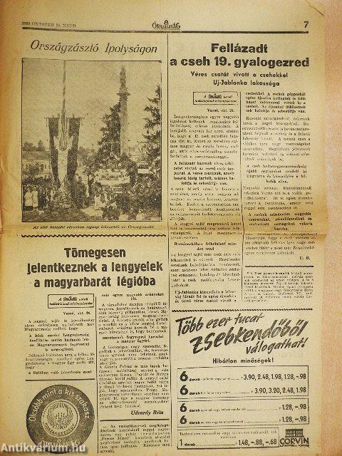 8 Órai Ujság 1938. október 25.