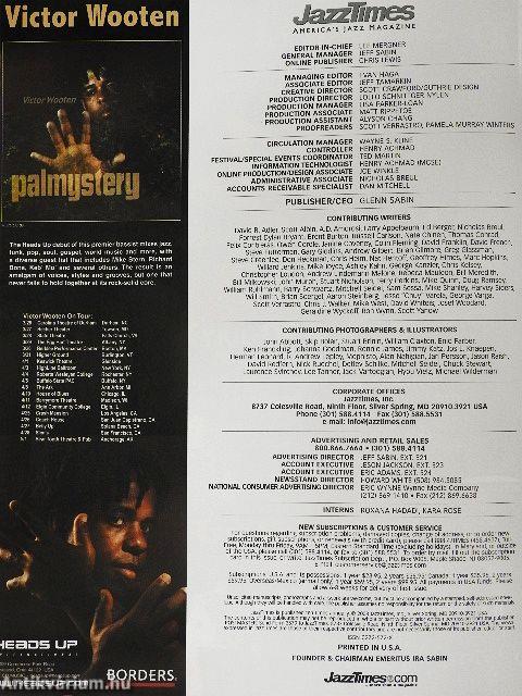 JazzTimes 2008, 2012 (vegyes számok) (10db)