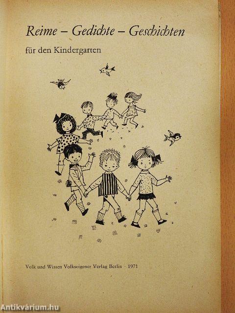 Reime - Gedichte - Geschichten für den Kindergarten