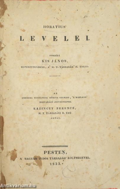 Horatius' levelei
