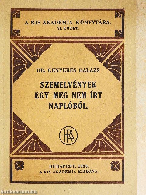 Szemelvények egy meg nem irt naplóból