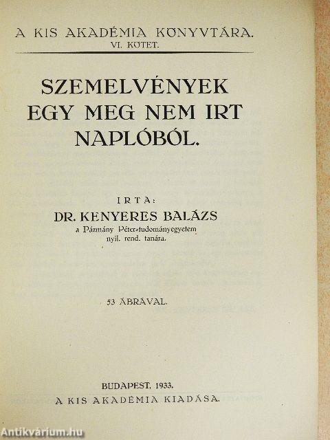 Szemelvények egy meg nem irt naplóból