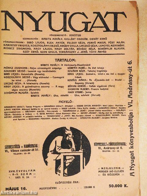 Nyugat 1925. május 16.