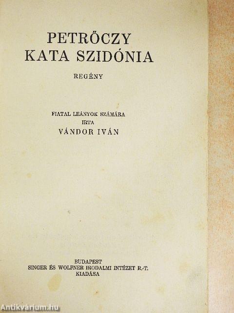 Petrőczy Kata Szidónia