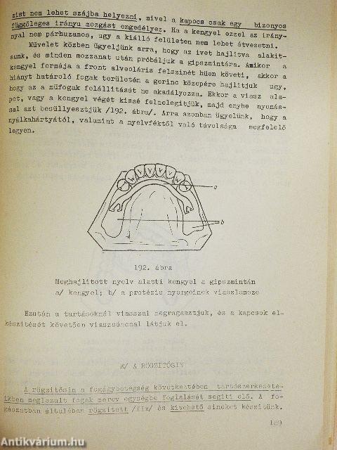 Fogműves szakmai ismeret II.