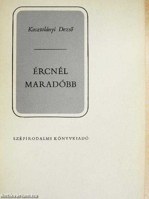 Ércnél maradóbb