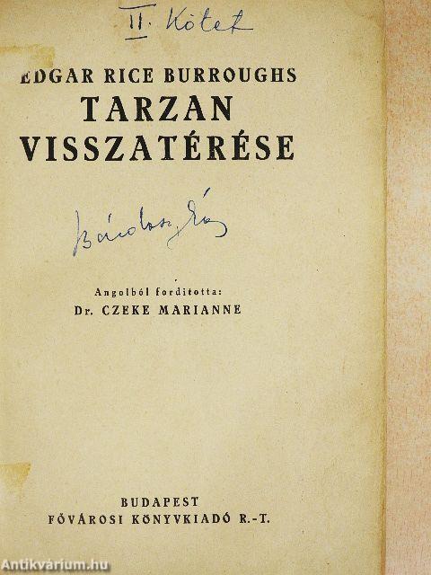Tarzan visszatérése