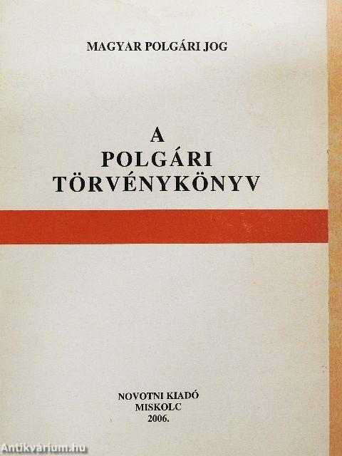 A polgári törvénykönyv