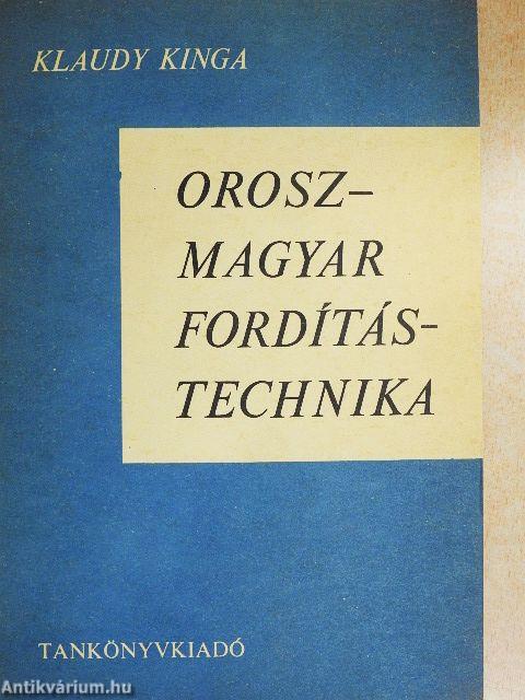 Orosz-magyar fordítástechnika