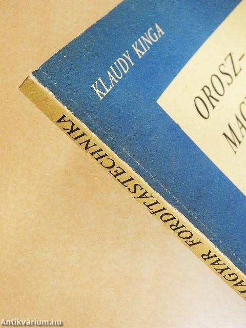 Orosz-magyar fordítástechnika