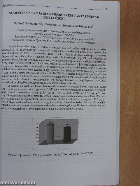 XVI. Növénynemesítési Tudományos Napok