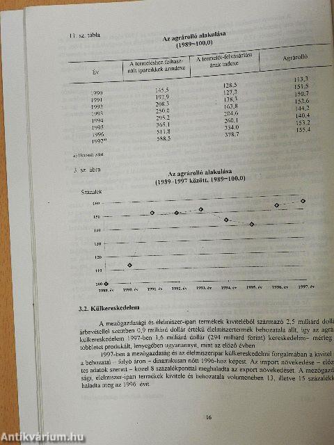 Mezőgazdasági termelés 1997