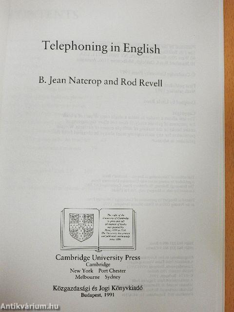 Telephoning in English - 2 db kazettával