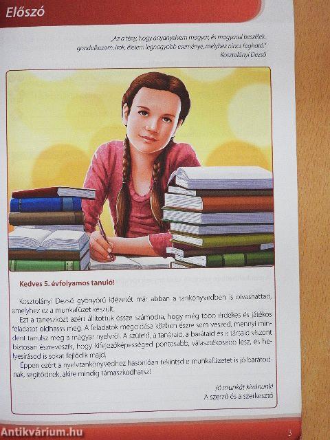 Nyelvtan munkafüzet 5.