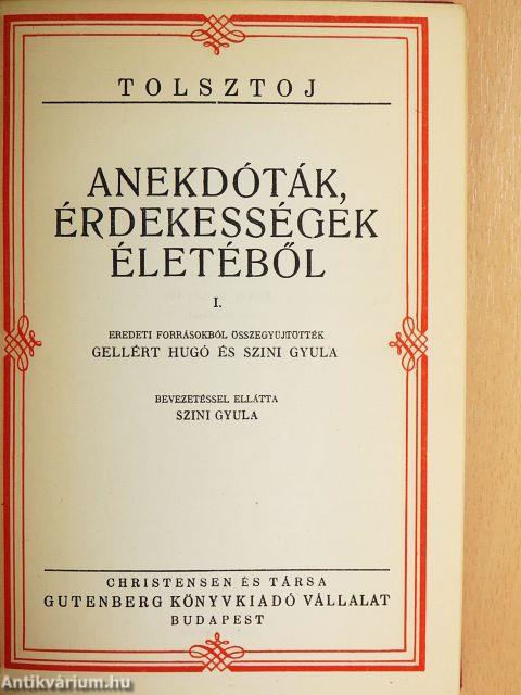 "20 kötet a Tolsztoj összes regényei és elbeszélései sorozatból (nem teljes sorozat)"