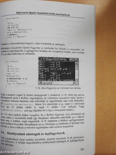 Objektumorientált programozás a C++ nyelv lehetőségeivel