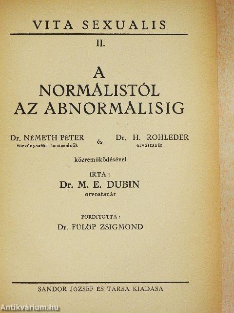 A normálistól az abnormálisig
