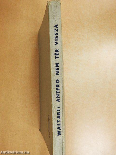 Antero nem tér vissza (Tiltólistás kötet)