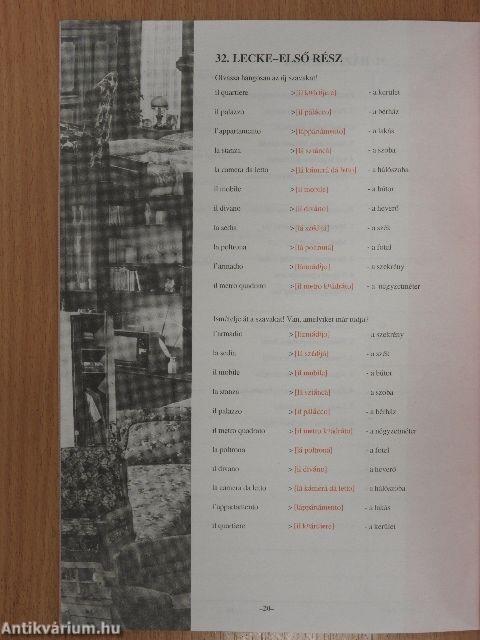 Olasz nyelv kezdőknek 1-32. lecke 