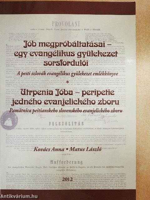 Jób megpróbáltatásai - egy evangélikus gyülekezet sorsfordulói