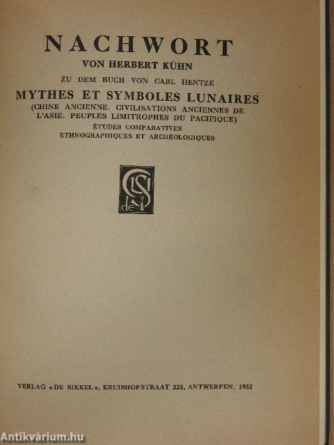 Nachworth zu dem buch von Carl Hentze