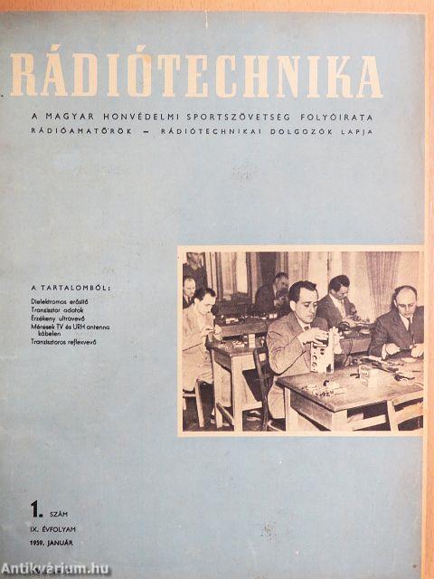 Rádiótechnika 1959. (nem teljes évfolyam)