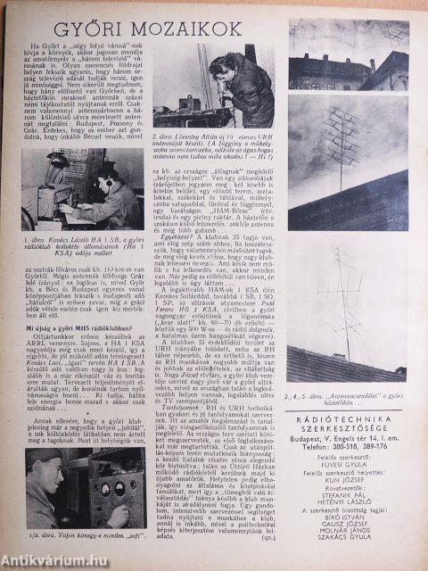 Rádiótechnika 1959. (nem teljes évfolyam)