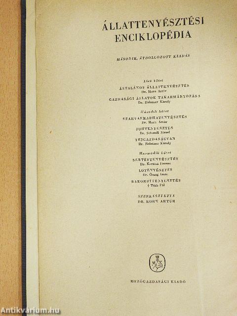 Állattenyésztési enciklopédia 1-3.