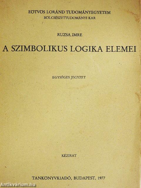 A szimbolikus logika elemei