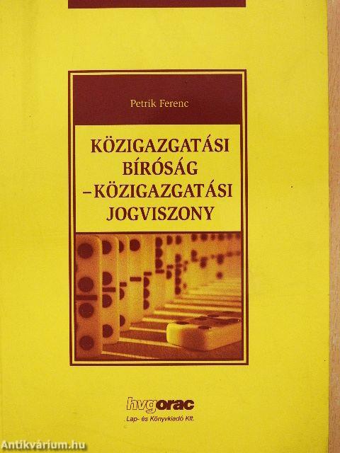 Közigazgatási bíróság - közigazgatási jogviszony
