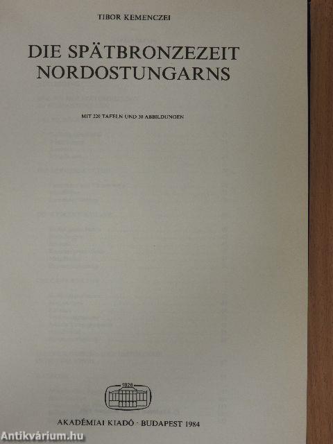 Die Spätbronzezeit Nordostungarns