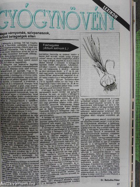 Természetgyógyászat 1995. január-december/Tudományos mellékletek