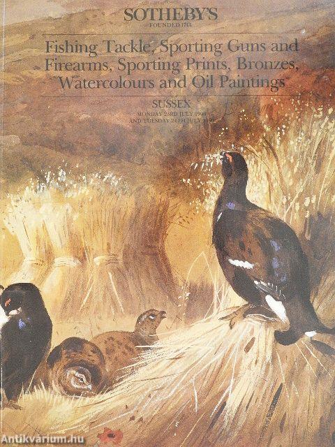 Fishing Tackle, Sporting Guns and Firearms, Sporting Prints, Bronzes, Watercolours and Oil Paintings