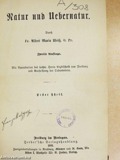 Natur und Uebernatur I. (gótbetűs) (töredék)