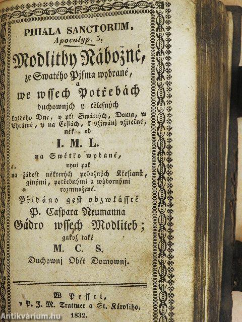 Pisné duchowni, staré i nowé/Modlitby nábozné/Pridawek pronikawych nowych y nekterych starych Pisni (gótbetűs)