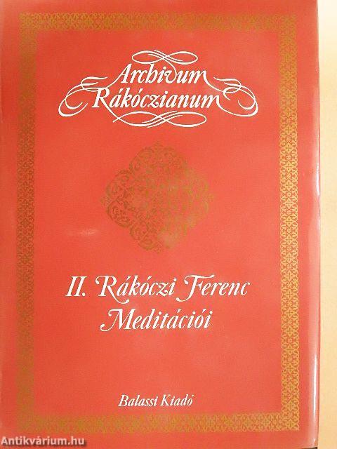 II. Rákóczi Ferenc Meditációi