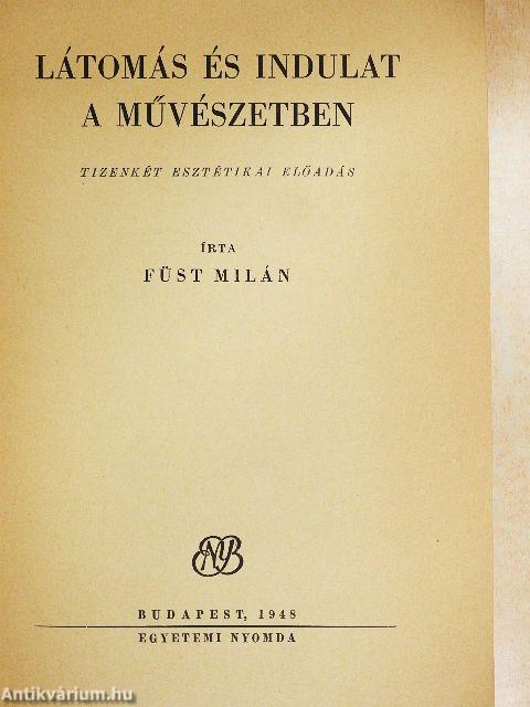 Látomás és indulat a művészetben