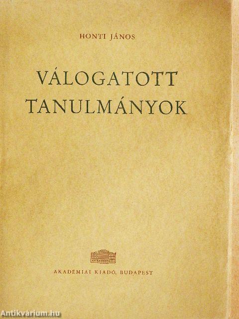 Válogatott tanulmányok