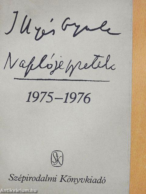 Naplójegyzetek 1975-1976